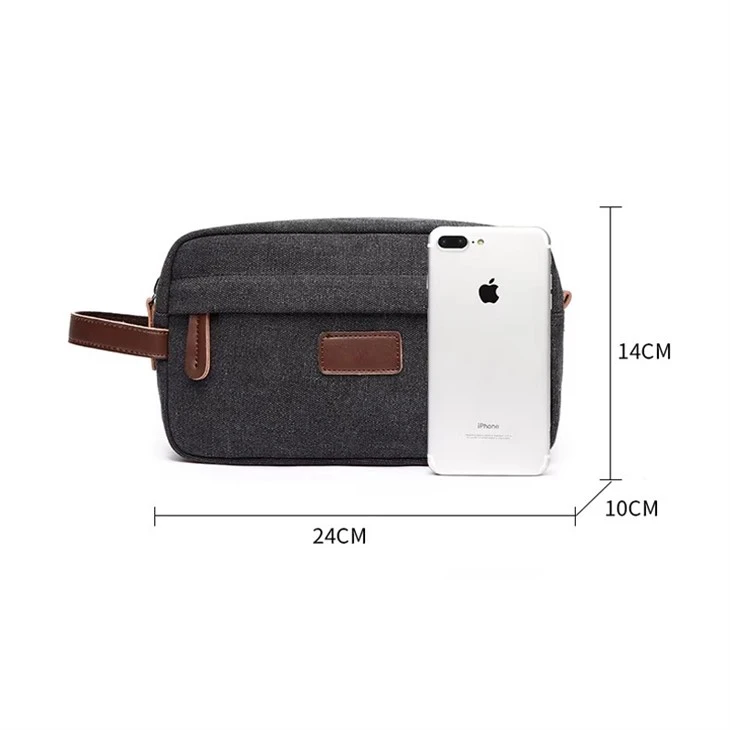 Heavy Duty Waxed Canvas Cosmetic Bag Supplier