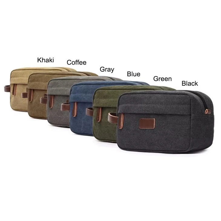 Heavy Duty Waxed Canvas Cosmetic Bag Manufacturer